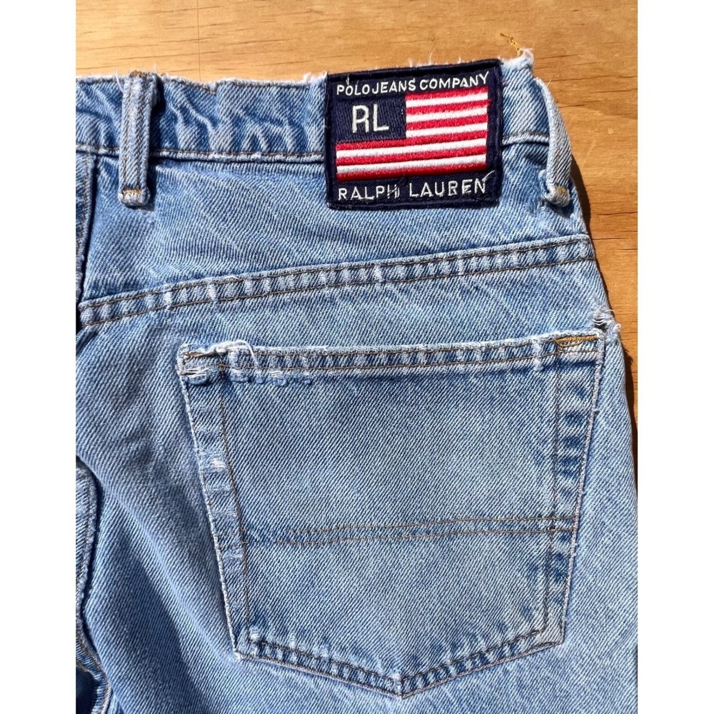 Polo Jeans Co Ralph Lauren Vintage Relaxed Wide Leg Jeans 34x30 Big 20" - Picture 12 of 13